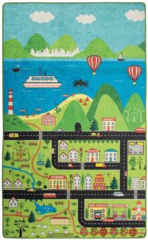 Kilimas Conceptum Hypnose Happy City 876CHL1070, įvairių spalvų, 190 cm x 140 cm