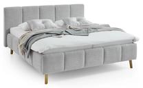 Lova dvigulė Alva 2869-87-5000, 180 x 200 cm, sidabro sp., be čiužinio, su grotelėmis