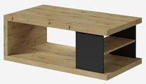 Kavos staliukas ADRK Lenea, ąžuolo sp./juoda sp., 110 cm x 60 cm x 41 cm