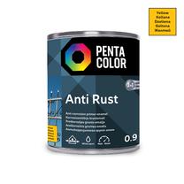 Emaliniai dažai, metalo konkstrukcijoms, apsaugant nuo korozijos Pentacolor Anti Rust, pusiau blizgus, 0.9 l, geltona sp.