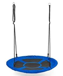 Ligzdas šūpoles EcoToys Nest Garden Swing, 100 cm, 150 cm, zila krās./melna krās.