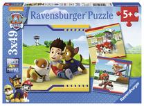 Dėlionė 3in1 Ravensburger Paw Patrol 093694, 18 cm x 18 cm, 147 vnt., įvairių spalvų