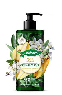 Skystas muilas su glicerinu Herbapol Polana Sage Pear, kriaušė, 390 ml
