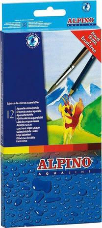 Spalvoti pieštukai Alpino Aqualine, 12 vnt.
