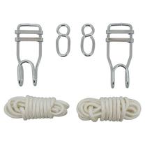 Hamako tvirtinimo rinkinys Cattara Hammock Hooks, poliesteris/metalas, balta sp./sidabro sp.