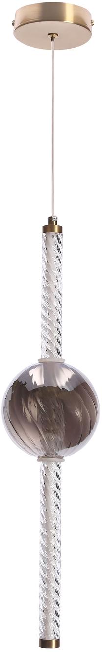 Светильник потолочный Candellux Lighting Kelly 31-54500, LED, 2700 °К, 1 x 8 Вт, серый цв. / золотой цв.