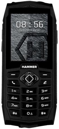Telefons ar pogām MyPhone Hammer 3, 32 MB, melns krās.