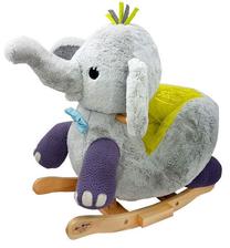 Supamas žaislas Gerardo's Toys Little Rocker With Music Elephant, pliušas, pilka sp.