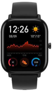 Išmanusis laikrodis Amazfit GTS, juoda sp. Prekė su pažeista pakuote.