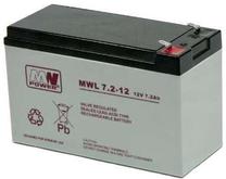 UPS akumulators MPL Power Elektro MWL 7.2-12L, 7.2 Ah