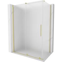Dušo kabina Mexen Velar 871-160-100-31-55, stačiakampė, be padėklo, 160 cm x 100 cm x 200 cm, brushed gold sp./matinis