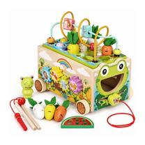 Lavinamasis kubas, varlė EcoToys 8in1 Farm Trailer, 19 cm