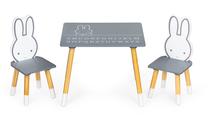 Vaikų kambario baldų komplektas EcoToys Children Furniture Set, ruda sp./pilka sp.