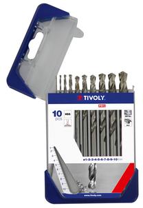 Grąžtų komplektas Tivoly HSS Fully Ground Clipster Pro, metalas/aliuminiui, hss, 1 mm
