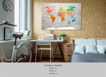 Kamštinė reprodukcija Artgeist Multicolored Travels, k-c-0049-p-b, 60 cm x 40 cm