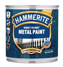 Emaliniai dažai, metalo konkstrukcijoms, apsaugant nuo korozijos Hammerite, blizgus, 0.25 l, tamsiai mėlyna sp.