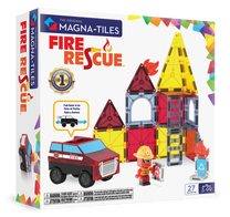 Magnetinis konstruktorius Magna-Tiles Fire Rescue 252027FRMT, 27 vnt., įvairių spalvų