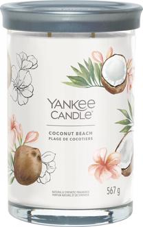 Žvakė, aromatinė Yankee Candle Signature Coconut Beach, 60 - 100 h, 567 g, balta sp.