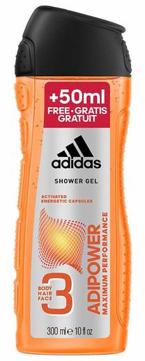 Kūno prausimosi želė vyrams Adidas, 300 ml