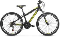 Детский велосипед Kross Dust Jr 1.0 KRDUJ124X12M001362, черный цв./желтый цв., 24″