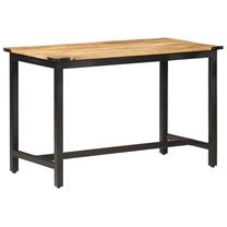 Stalas VLX 287433, ruda sp./juoda sp., 120 cm x 60 cm x 76 cm