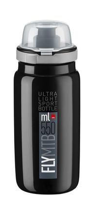 Sporta pudeles un šeikeri Elite Elite Fly MTB, melna krās., plastmasa, 0.55 l