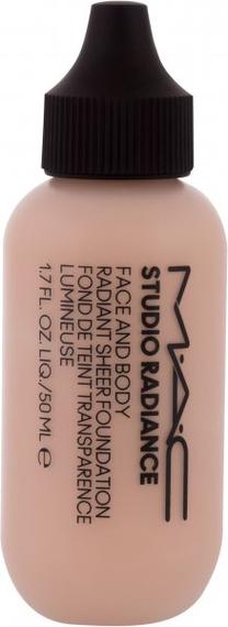 Makiažo pagrindas MAC Studio Radiance Face And Body Radiant Sheer Foundation, šviesiai ruda sp., n1, 50 ml