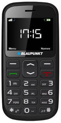 Telefons ar pogām Blaupunkt BS 02, 32 MB, melns krās.