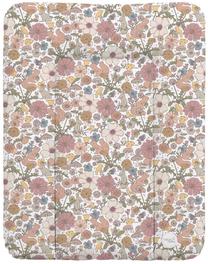 Vystymo kilimėlis Ceba Baby Basic Garden, 70 cm x 50 cm, kreminė sp./rožinė sp./žalia sp.