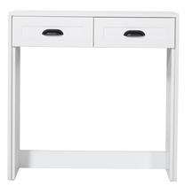 Konsoles galds Kalune Design Tuvalle 052, balta krās./melna krās., 30 cm x 90 cm x 90 cm