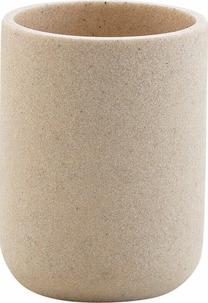 Стакан для зубных щеток Douceur d`Interieur Sand, бежевый цв., 8.5 см x 10 см x 8.5 см