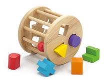Attīstoša rotaļlieta VIGA Shape Sorting Wheel, daudzkrāsaina