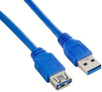 Vads 4World USB 3.0 A male, USB 3.0 A female, 1.8 m, zila krās.