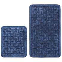 Комплект ковриков для ванны Foutastic 394ANR1208, темно-синий цв., 60 см x 100 см