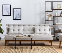 Sofos rinkinys Hanah Home Fuoco 867UNQ1606, šviesiai pilka sp., 80 x 184 cm x 80 cm