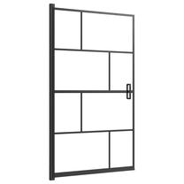 Dušas durvis VLX Enclosure 150749, 80 cm x 140 cm, caurspīdīga krās./melna krās./caurspīdīgs