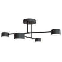 Valgusti lagi Emibig Halo 4 Black 1355/4, GX53, 4 x 8 W, must v. / must v., 8 x 8 cm