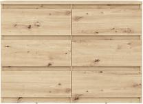 Komoda Forte Chelsea CHLK24-D78, rusva sp., 79.9 cm x 110 cm x 42.2 cm