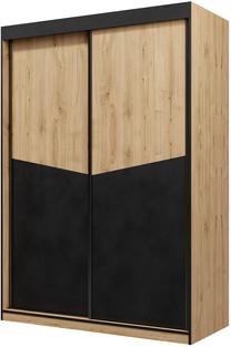 Spinta ADRK Atson, juoda sp./rusva sp., 150 cm x 65 cm x 216 cm