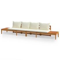 Āra sols VLX Acacia 3087280, krēmkrāsa/brūna krās., 175 cm x 66 cm x 60 cm