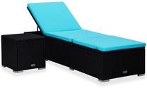 Lauko baldų komplektas VLX Sun Lounger With Table