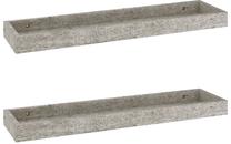 Sieninė lentyna VLX Concrete 330223, pilka sp., 4 cm x 15 cm x 60 cm