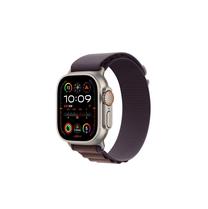 Viedais pulkstenis Apple Watch Ultra 2 GPS + Cellular, 49mm Titanium Indigo Alpine Loop Small LT, titāna krās.