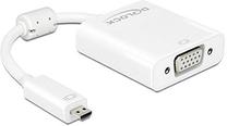 Adapteris Delock Micro HDMI D male, VGA, 0.17 m