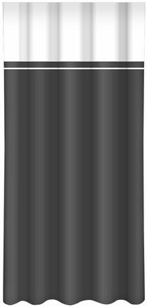 Nakts aizkari ZMH-44, balta krās./melna krās., 160 cm x 270 cm