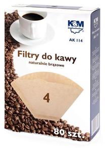 Kohvimasinafilter K&M AK 114 Coffee Filters, 80 tk