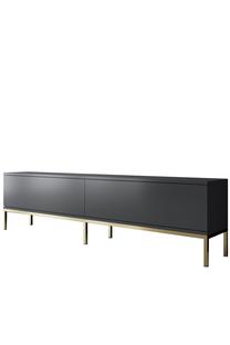TV galds Kalune Design Lord, antracīta krās./zelta krās., 30 cm x 180 cm x 47 cm