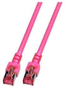 Сетевой кабель EFB RJ-45, RJ-45, 15 м, розовый цв.
