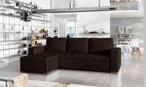 Kampinė sofa Newark Sawana 26, ruda sp., 150 x 237 cm x 90 cm