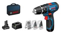 Akumuliatorinis smūginis gręžtuvas-suktuvas Bosch GSB 12V-15, 12 V, 4 Ah